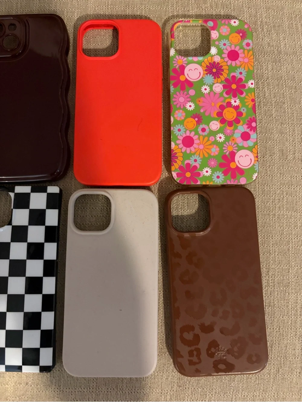 Assorted Pink, Red, Brown & Floral iPhone Case Bundle - Multiple Styles